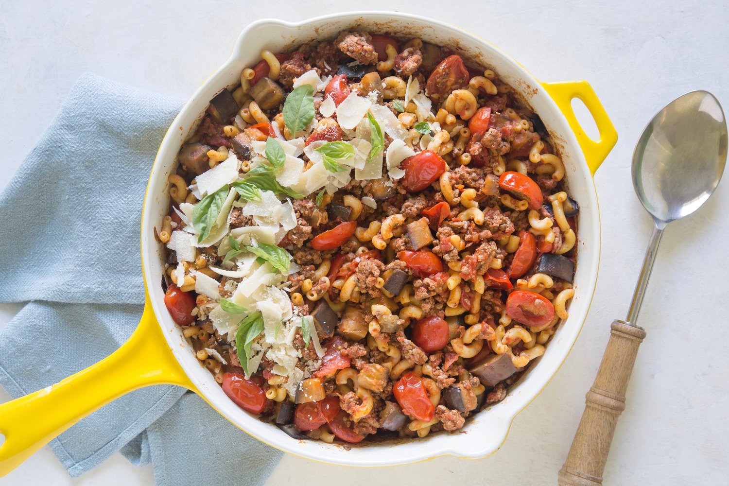 BeefEggplant Ragù with Elbow Pasta