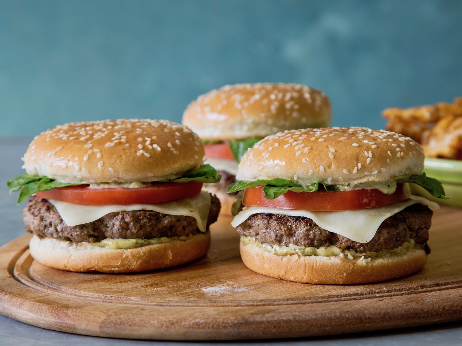Italian Pesto Burgers