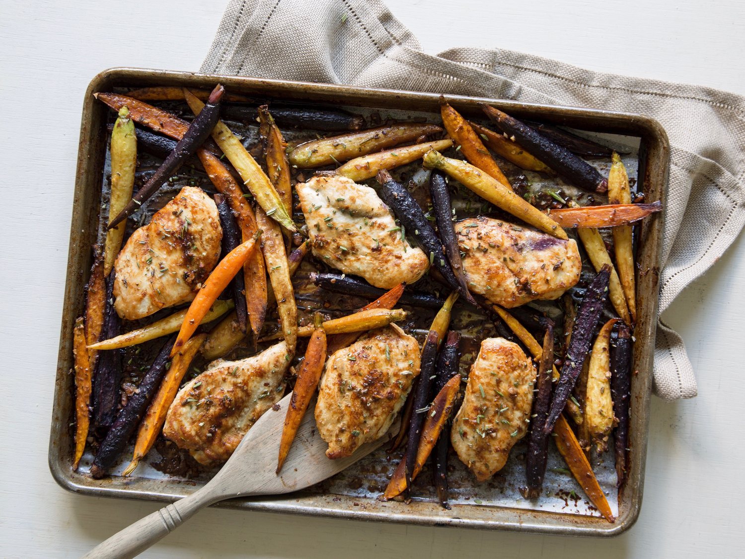 Sheet Pan Sticky Molasses Chicken