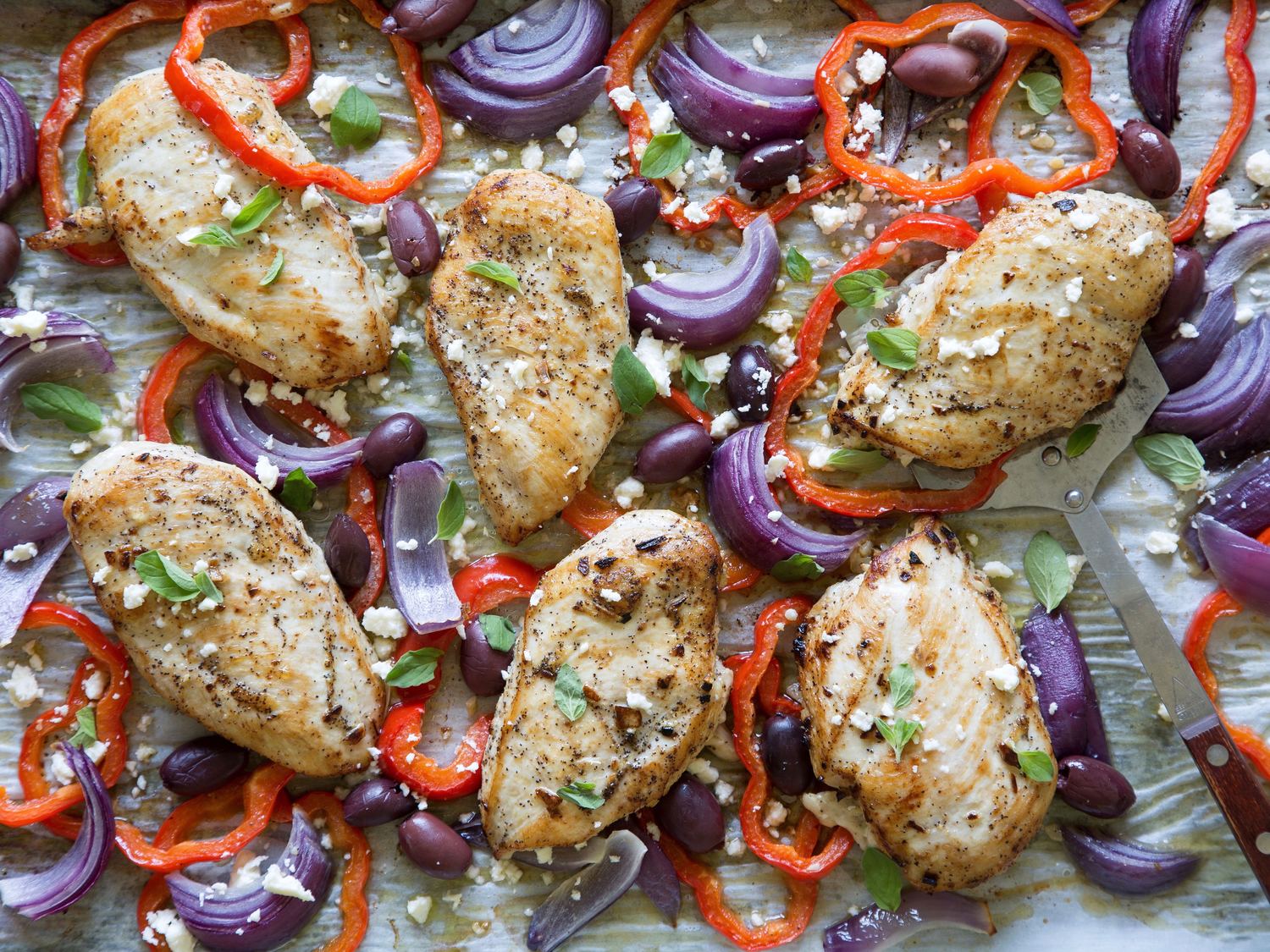 sheet-pan-greek-chicken