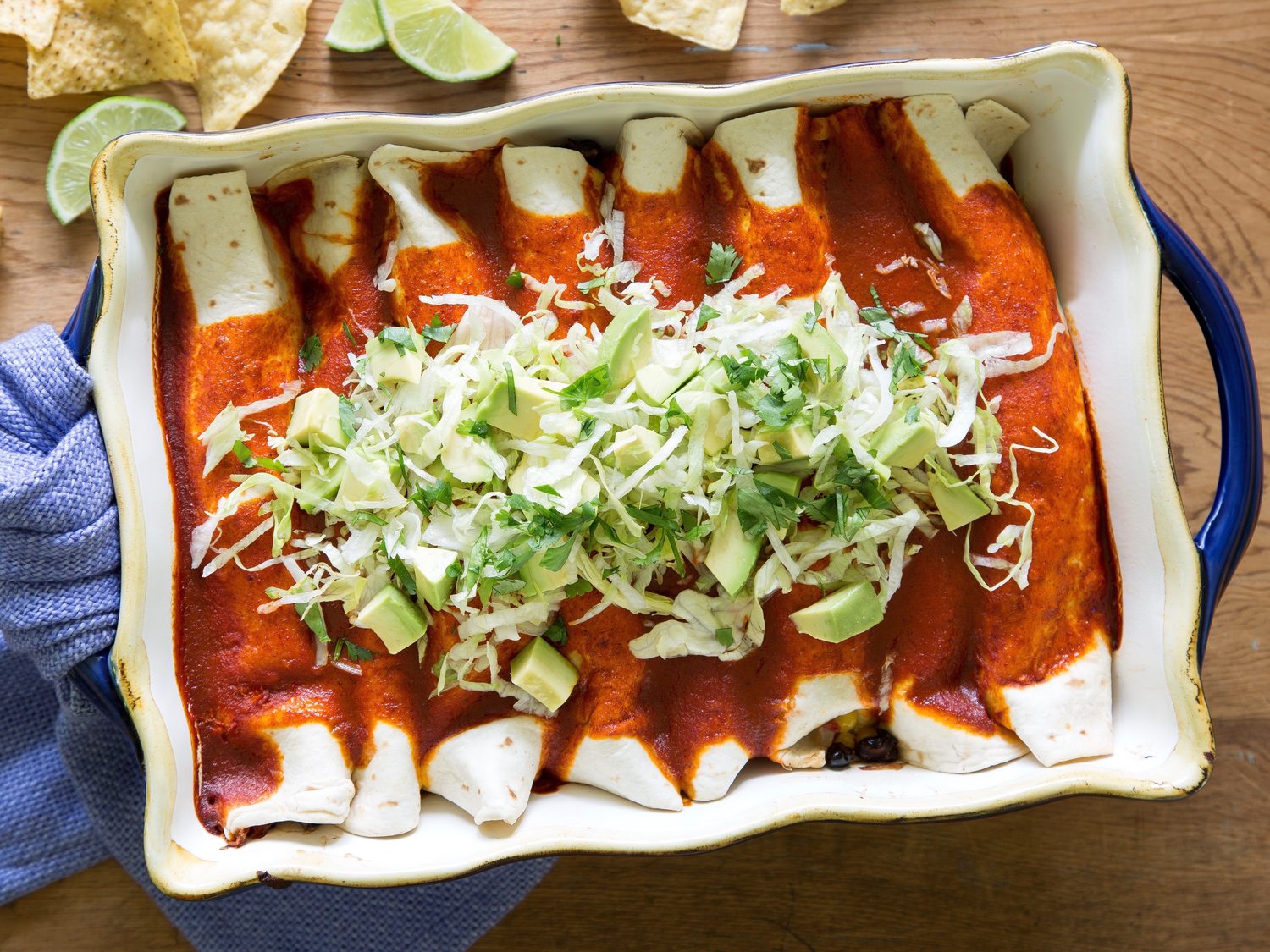 Black Bean and Veggie Enchiladas