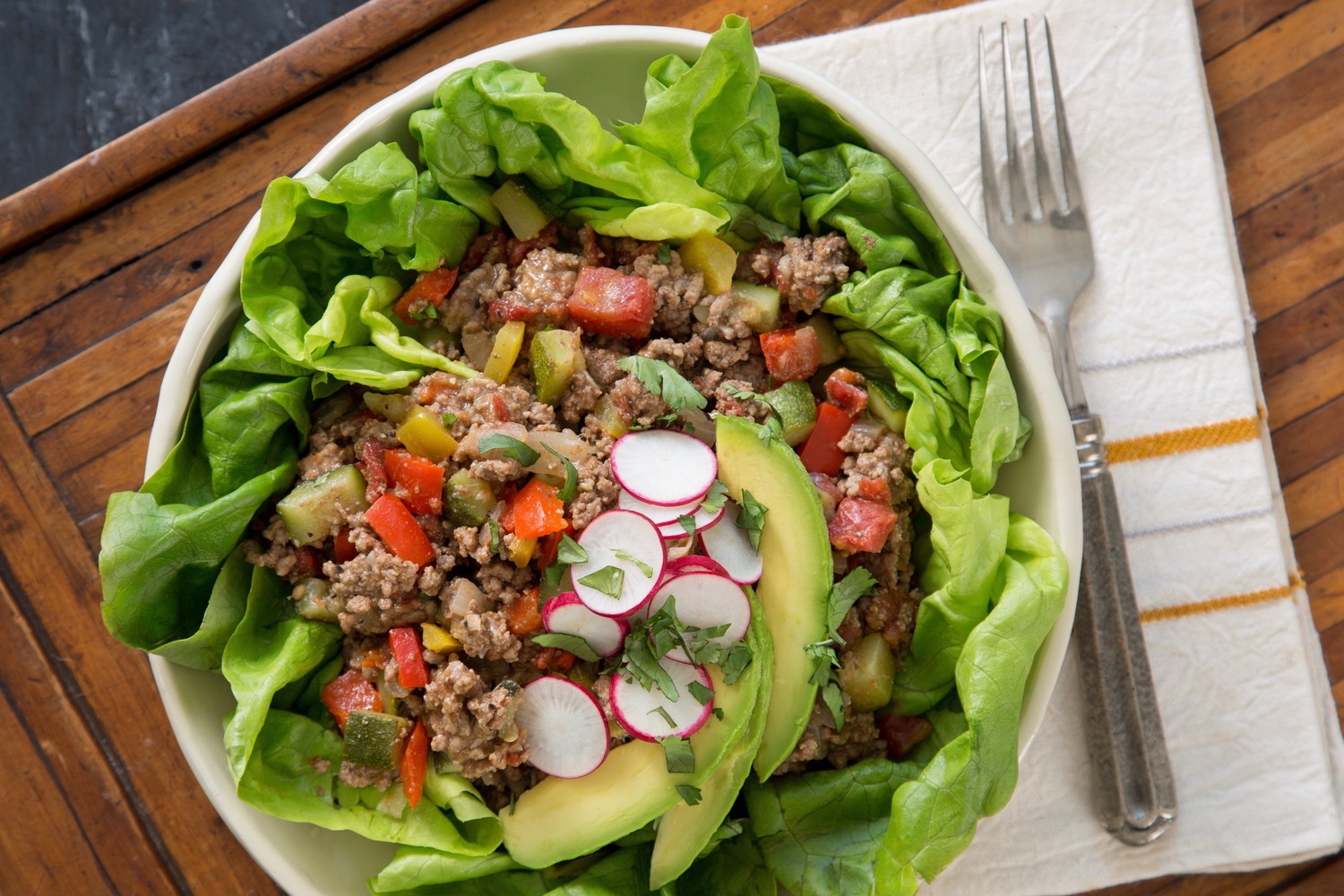 ZucchiniBeef Taco Bowls