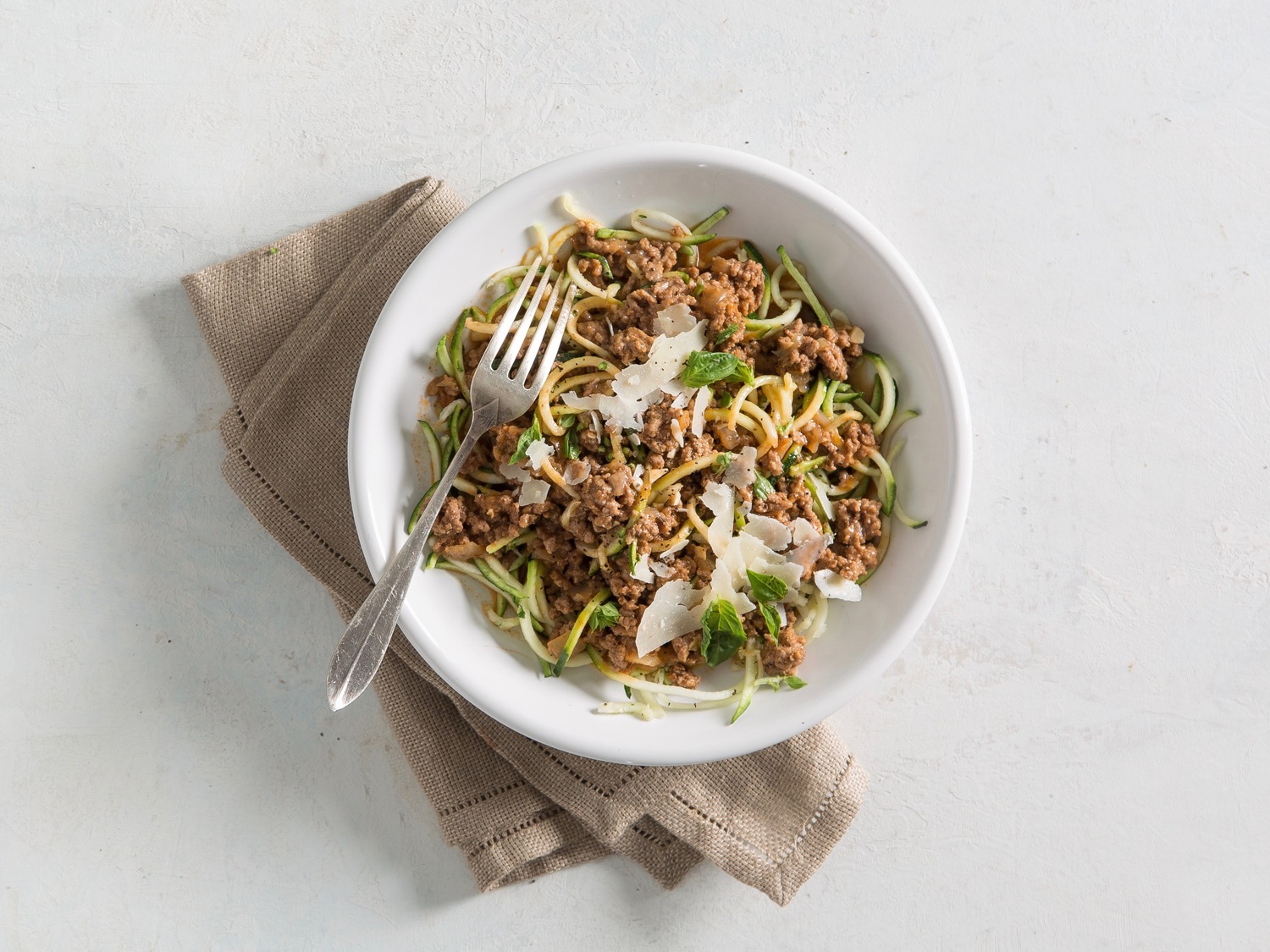 Instant Pot Pork Bolognese over Zoodles