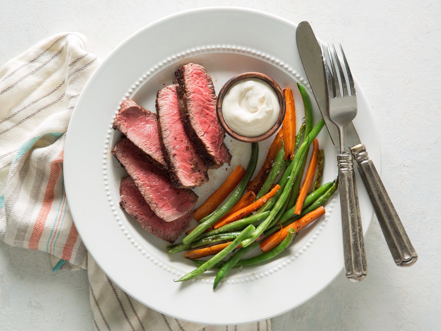 Sirloin Steak with Mustard Aïoli