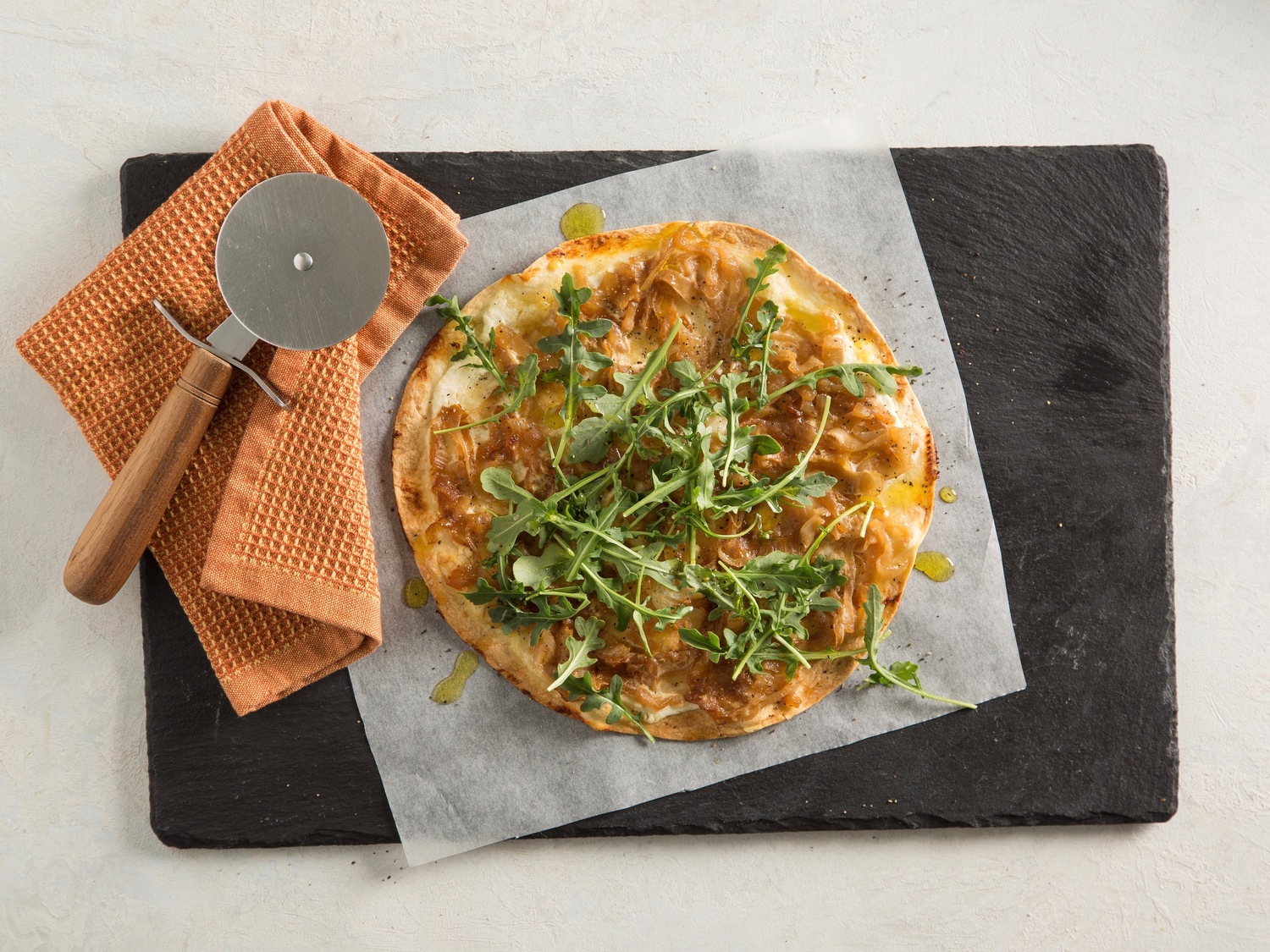 Caramelized Onion and Goat Cheese Pizzas