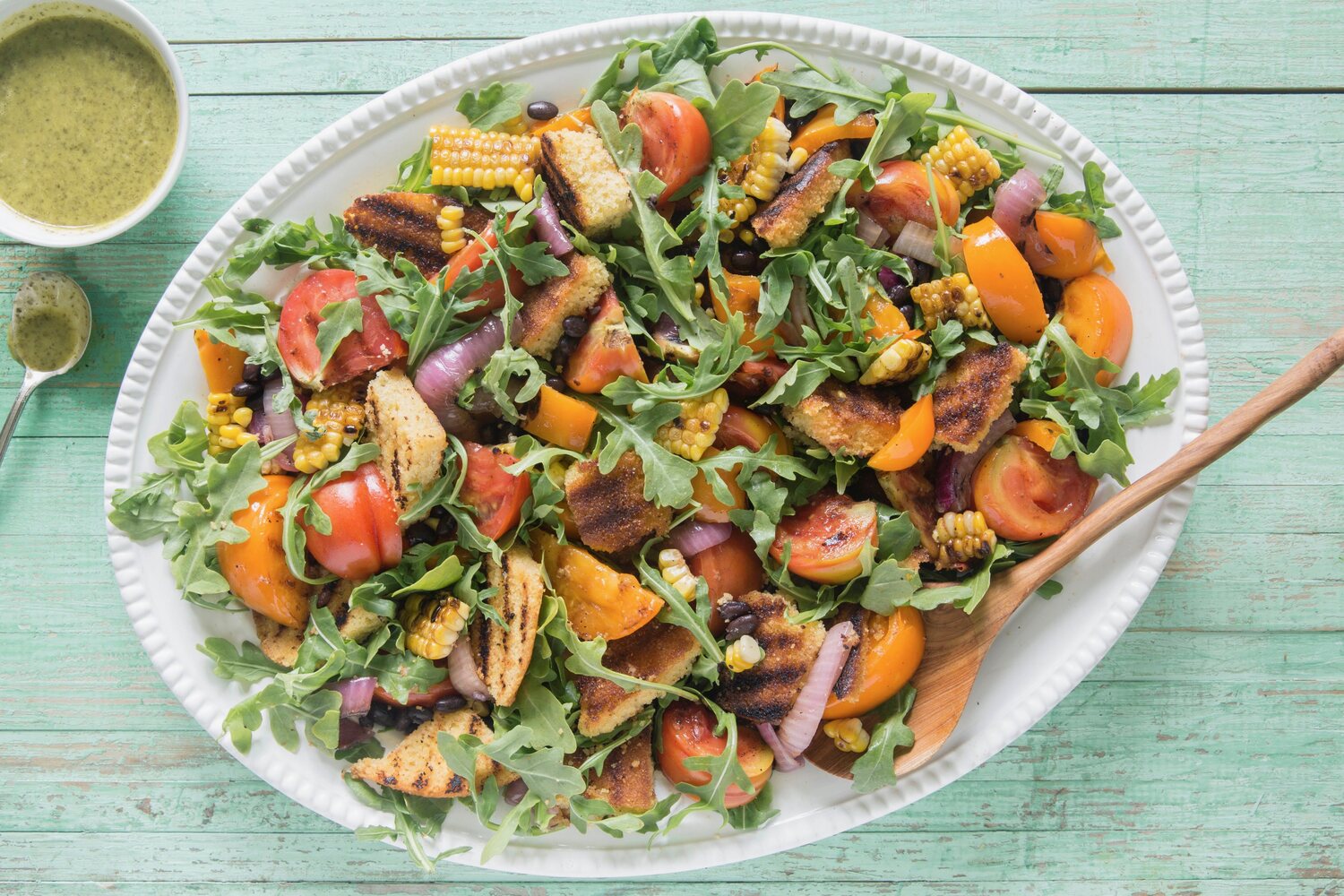 Grilled VegetableandCornbread Panzanella